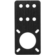 Plaque de montage de moteur pas à pas en aluminium anodisé nema 17 Accessoires d'imprimante 3D (noir)