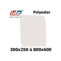IDE - Plaque de montage pour coffret polyester Dimensions - (HxL) 800x600