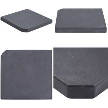 Plaque de poids de parasol Noir Granite Carré 25 kg - plaque de poids pour parasol - plaques de poids pour parasol - Home & Living - Noir