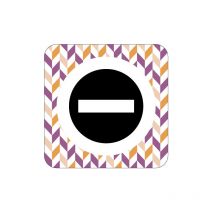 Plaque de porte design sphere acces interdit .- Honey -