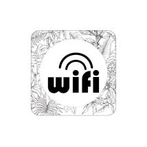 Plaque de porte design sphere wifi .- Terrazo -