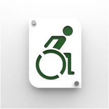 Decoho - Plaque de porte design toilettes handicapés pmr