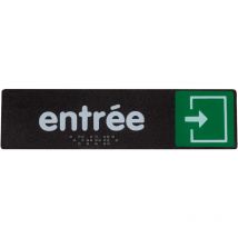 Plaque de porte Entrée - Braille - 170x45mm - 4038896