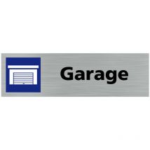 Pictogramme garage (Q0337).- Plaque aluminium brossé -