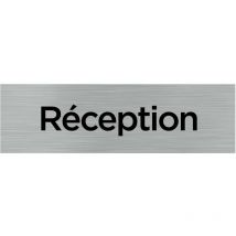 Pictogramme reception (Q0084).- Plaque aluminium brossé -
