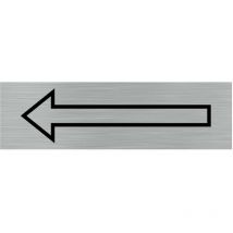Signaletique.biz France - Pictogramme Flche, direction droite ou direction gauche (Q0440).- Plaque aluminium brossé -