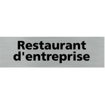 Pictogramme restaurant d'entreprise (Q0250).- Plaque aluminium brossé -