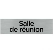 Pictogramme salle de reunion (Q0089).- Adhésif aspect aluminium brossé -