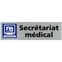 Pictogramme secretariat medical (Q0372).- Plaque aluminium brossé -