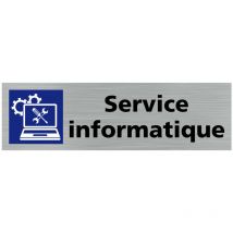 Pictogramme service informatique (Q0376).- Plaque aluminium brossé -