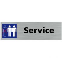 Pictogramme service (Q0374).- Plaque aluminium brossé -