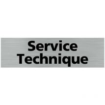 Pictogramme service technique (Q0151).- Plaque aluminium brossé -