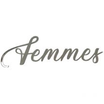 Plaque de porte wc, wc hommes, wc femmes.- Plexi miroir argent - Femmes