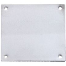 Plaque de propreté 120x80mm chromée poli - HERACLES - 251903