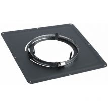Plaque de propreté 400x400 noire Ø155