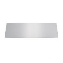 Duval - Plaque de propreté inox brillant - Rectangulaire - 730 x 250 mm - Adhésive