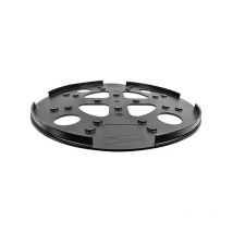 Plaque de protection plastique diamètre 370 mm noir