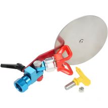 Decdeal - Pulvérisateur de peinture sans air de 7/8 pouces, déflecteur anti-éclaboussures, outil de guidage de pulvérisation, accessoire + buse de