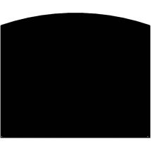 Plaque De Sol Demi-Ronde Noire L120 H100 - Le Marquier