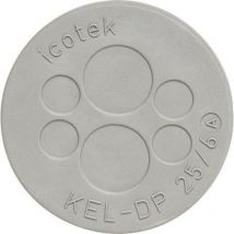 Icotek - Plaque de traversée de câble kel-dp 50/18 43553 ø max. des bornes 12 mm Elastomère gris 1 pc(s) W96683