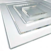 Plaque de verre synthétique 6 mm. Feuille de verre acrylique transparent. Verre synthétique transparent. Verre acrylique extrudé. pmma xt 6mm. - 60 x