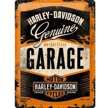 Nostalgic Art - Plaque décorative en métal en relief 40 x 30 cm Harley Davidson Garage