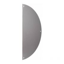 Plaque de propreté 1/2 lune aluminium argent