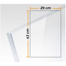 Plaque en méthacrylate transparente 3mm - 29x43cm.