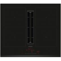 Siemens - Table de cuisson aspirante induction 59cm 4 feux 7400w noir ED631HQ26E