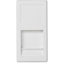 Simon - Plaque K45 demi mécanisme vd 1 connecteur ampèremètre blanc neige KA76 / 9
