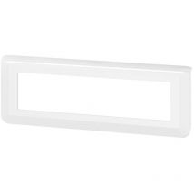 Plaque de finition horizontale mosaic pour 8 modules blanc Legrand LEG078818L