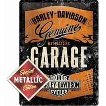 Plaque métallique Harley Davidson Genuine