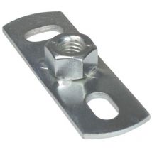 Plaques murales avec écrou - M8 - 80 mm Walraven