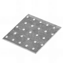 Fixtout - Plaque perforée galvanisée - 100 x 100 x 2,0 mm