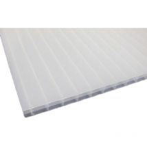 Plaque polycarbonate alvéolaire 16mm - Coloris - Opaline, Epaisseur - 16 mm, Largeur - 98 cm, Longueur - 3 m