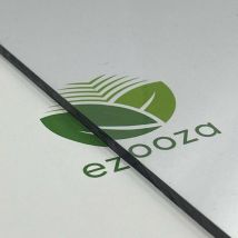 Plaque polycarbonate compacte de 3 mm transparente, 2000 x 1000 mm, protégée contre les rayons UV.