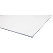 Mccover - Plaque pvc expansé blanc - Coloris - Blanc, Epaisseur - 6 mm, Largeur - 100 cm, Longueur - 200 cm