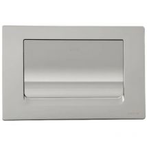 Regiplast - Plaque de commande murale simple volume réservoir wc encastré, chromé mat