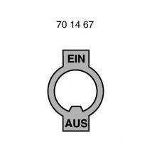 Marquardt - 240.002.021 Plaque signalétique Motif d'impression ein/aus métal 1 pc(s) D79184