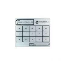 Proinco - Plaque signalétique pour les compteurs d'eau Dimensions : 45-3 rangs