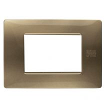 Flexa Platte 3 Module Bronze – Urmet Simon Nea – Abdeckrahmen für 10703N – Technopolymer