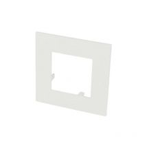Plaque de finition blanche simple Efapel Quadra (45x45)