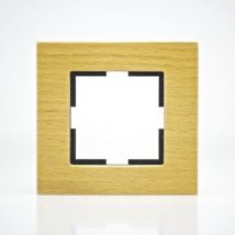 Plaque de finition bois massif hêtre 1 poste 84x87x10mm