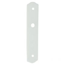 Dt 2000 - Plaque simple en porcelaine blanche sans trou.