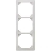 Triple plaque de finition Orys Blanc - Zenitech