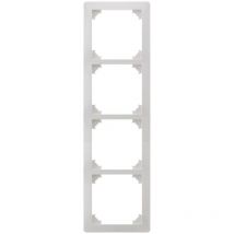 Quadruple plaque de finition - blanc - Zenitech