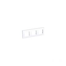 Plaque triple blanc polaire 3 postes entraxe 71mm horizontale altira Schneider Electric ALB44657