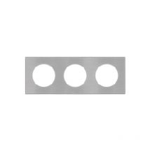 Plaque triple metallise gris dom Fontini
