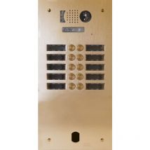 Plaque video alu 2r 10bp 2VOICE champagn Urmet V83/210CH