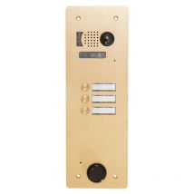 Plaque video alu 3 bp 2VOICE champagne Urmet V83/103CH
